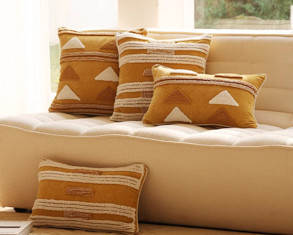 Modern Square Sofa Pillows Covers, Modern Sofa Cushion, Decorative Modern Pillows for Couch, Decorative Pillows for Living Room-Paintingforhome