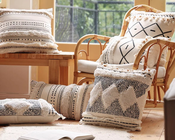 Modern Decorative Pillows for Interior Design, Decorative Pillow Covers, Square Modern Throw Pillows for Couch, Contemporary Modern Sofa Pillows-Paintingforhome