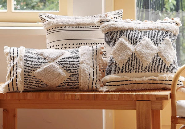 Modern Decorative Pillows for Interior Design, Decorative Pillow Covers, Square Modern Throw Pillows for Couch, Contemporary Modern Sofa Pillows-Paintingforhome