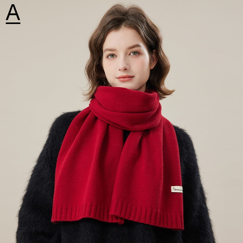 Cozy Winter Scarf, Modern Fashion Designer Scarf, Casual Scarf for Women, Soft Cashmere Scarf for Women, Cold Weather Scarf, Wool Scarf for Women-Paintingforhome