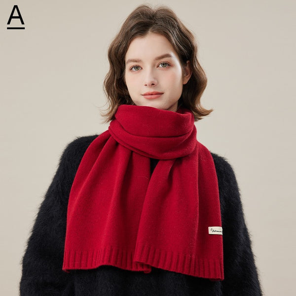 Cozy Winter Scarf, Modern Fashion Designer Scarf, Casual Scarf for Women, Soft Cashmere Scarf for Women, Cold Weather Scarf, Wool Scarf for Women-Paintingforhome