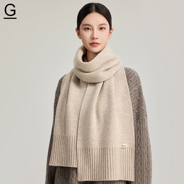 Soft Cashmere Scarf for Women, Casual Scarf for Women, Cold Weather Scarf, Fashion Designer Scarf, Black Winter Scarf, Modern Wool Scarf for Women-Paintingforhome