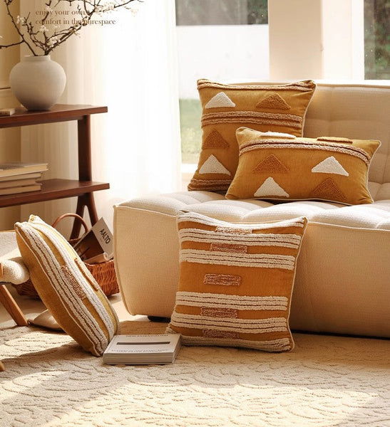 Modern Square Sofa Pillows Covers, Modern Sofa Cushion, Decorative Modern Pillows for Couch, Decorative Pillows for Living Room-Paintingforhome