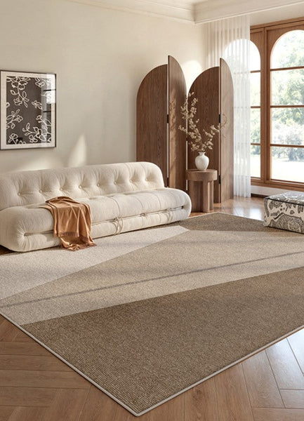 Geometric Area Rugs for Bedroom, Modern Rugs for Office, Extra Large Modern Rugs for Living Room, Abstract Contemporary Modern Rugs-Paintingforhome