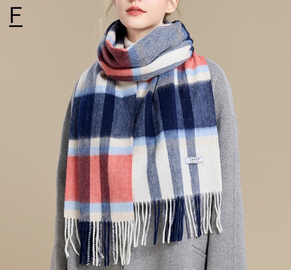 Holiday Scarf, Winter Wool Scarf, Warm Winter Scarf, Christmas Gifts for Her, Cold Weather Scarf, Fashion Scarf, Soft Cashmere Scarf for Girls, Elegant Wool Scarves-Paintingforhome