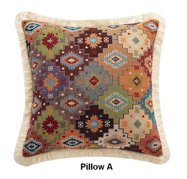 Flower Decorative Pillows for Bedroom, Decorative Pillow Covers, Extra Large Modern Geometric Pillows, Bohemian Decorative Sofa Pillows for Living Room-Paintingforhome