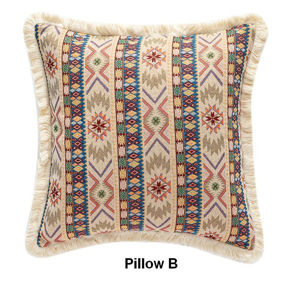 Unique Decorative Throw Pillows, Bohemian Decorative Sofa Pillows for Living Room, Extra Large Modern Geometric Pillows, Oriental Throw Pillow for Couch-Paintingforhome