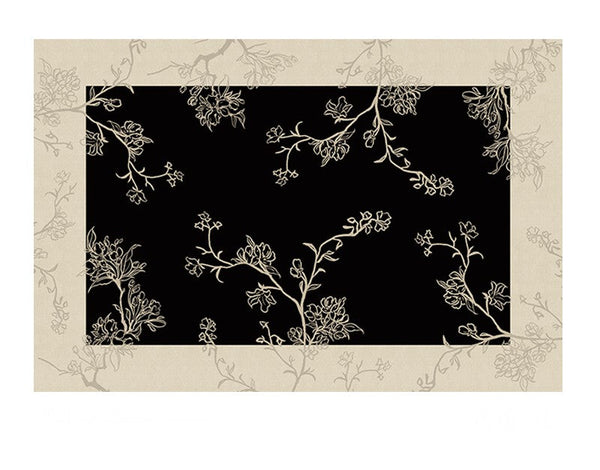 Unique Bedroom Modern Rugs, Contemporary Modern Rugs under Dining Room Table, French Style Rugs for Interior Design, Flower Pattern Modern Rugs for Living Room-Paintingforhome