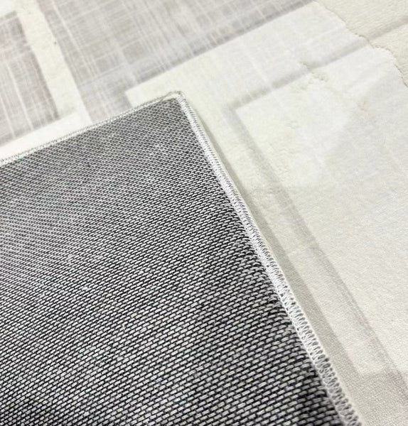 Geometric Modern Carpets for Bedroom, Modern Grey Rugs for Living Room, Modern Abstract Rugs under Dining Room Table-Paintingforhome