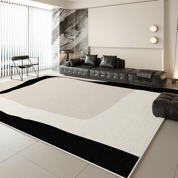 Contemporary Modern Rugs for Office, Dining Room Geometric Modern Rugs, Extra Large Modern Rugs for Living Room, Bedroom Modern Rugs-Paintingforhome