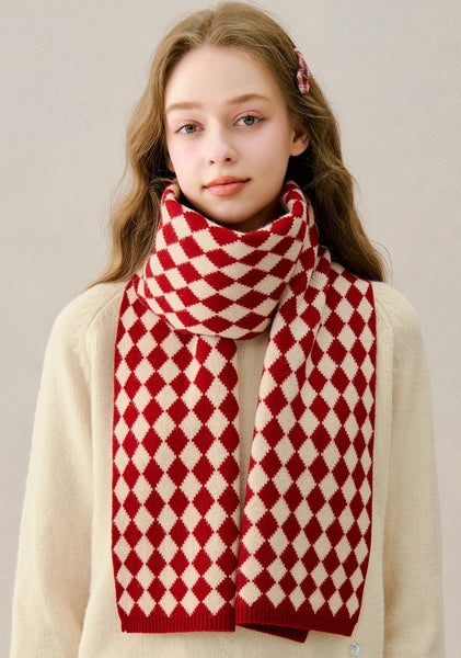 Cold Weather Scarves, Soft Wool Scarf for Women, Winter Wool Scarf, Unique Christmas Gift for Girl, Modern Wool Scarf for Women, Casual Scarf for Women