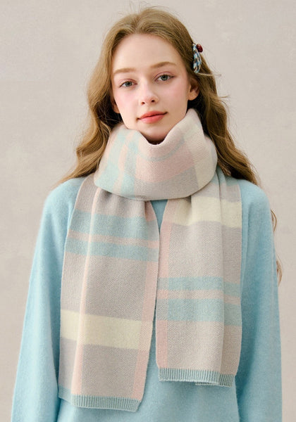 Casual Scarf for Women, Cold Weather Scarves, Modern Wool Scarf for Women,  Unique Christmas Gift for Girl, Soft Wool Scarf for Women, Winter Wool Scarf