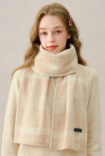 Cold Weather Scarves, Modern Wool Scarf for Women,  Unique Christmas Gift for Girl, Casual Scarf for Women, Soft Wool Scarf for Women, Winter Wool Scarf
