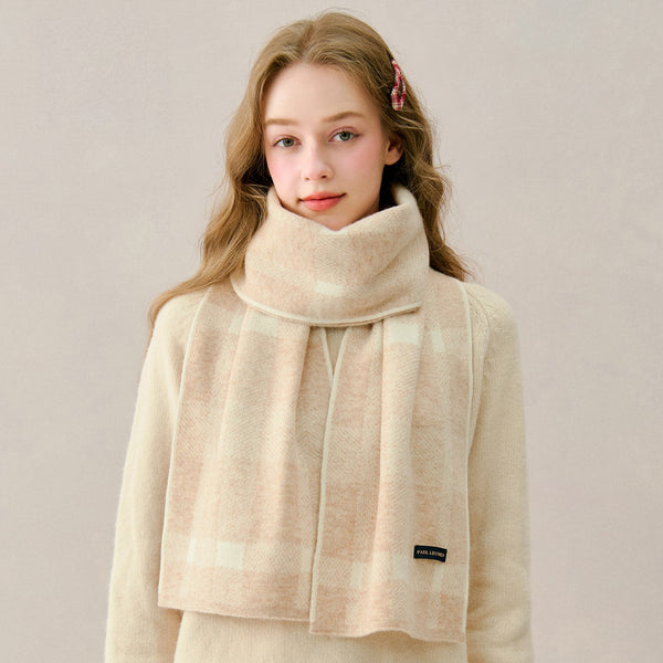Cold Weather Scarves, Modern Wool Scarf for Women,  Unique Christmas Gift for Girl, Casual Scarf for Women, Soft Wool Scarf for Women, Winter Wool Scarf