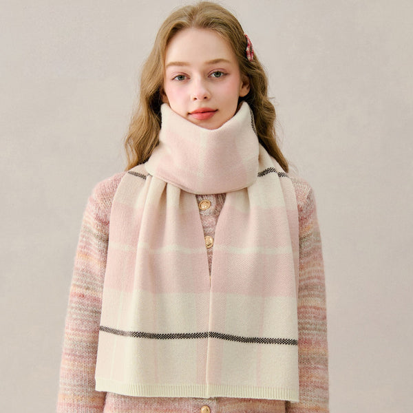 Modern Wool Scarf for Women, Casual Scarf for Women, Cold Weather Scarves, Soft Wool Scarf for Women, Winter Wool Scarf, Unique Christmas Gift for Girl