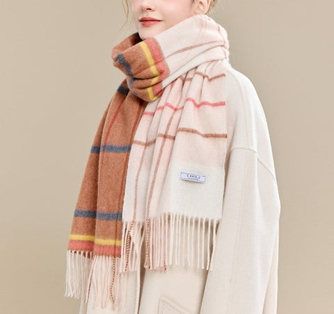 Winter Wool Scarf, Warm Winter Scarf, Holiday Scarf, Christmas Gifts for Her, Cold Weather Scarf, Fashion Scarf, Soft Cashmere Scarf for Girls, Elegant Wool Scarves-Paintingforhome