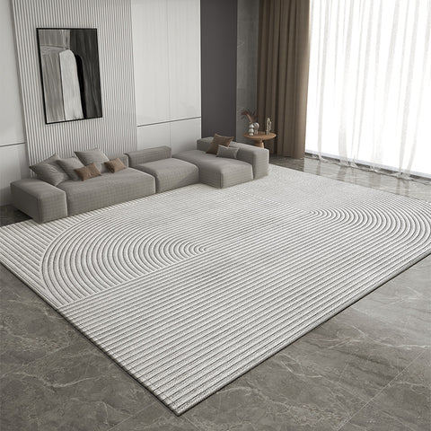 Modern Rugs for Living Room, Bedroom Modern Rugs, Dining Room Geometric Modern Rugs, Extra Large Gray Contemporary Modern Rugs for Office-Paintingforhome