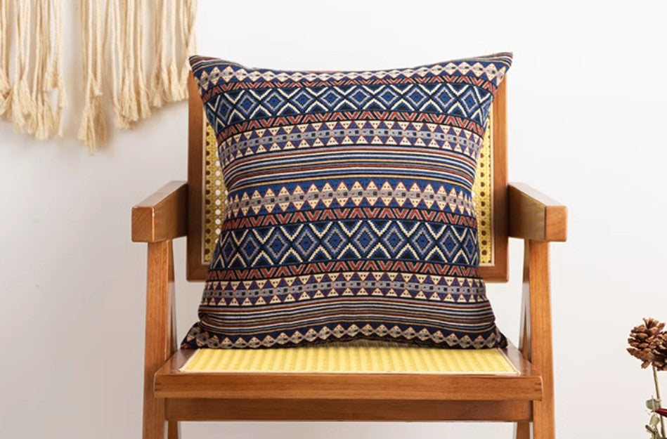 Decorative Throw Pillows, Geometric Pattern Throw Pillow for Couch, Bohemia Sofa Pillows for Living Room, Large Bohemian Decorative Sofa Pillows-Paintingforhome