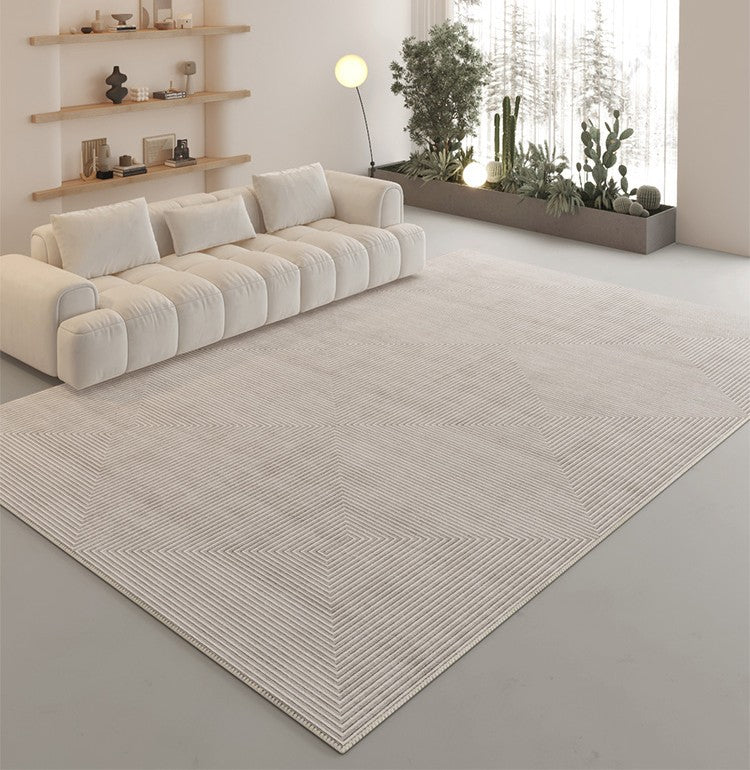 Unique Modern Rugs for Living Room, Abstract Geometric Modern Rugs, Contemporary Modern Rugs for Bedroom, Dining Room Floor Carpets-Paintingforhome