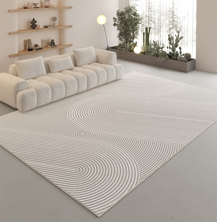 Modern Area Rugs for Living Room, Abstract Contemporary Modern Rugs, Unique Modern Rugs for Bedroom, Dining Room Floor Carpet Placement Ideas-Paintingforhome