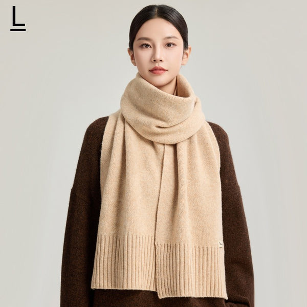 Soft Cashmere Scarf for Women, Casual Scarf for Women, Cold Weather Scarf, Fashion Designer Scarf, Black Winter Scarf, Modern Wool Scarf for Women-Paintingforhome