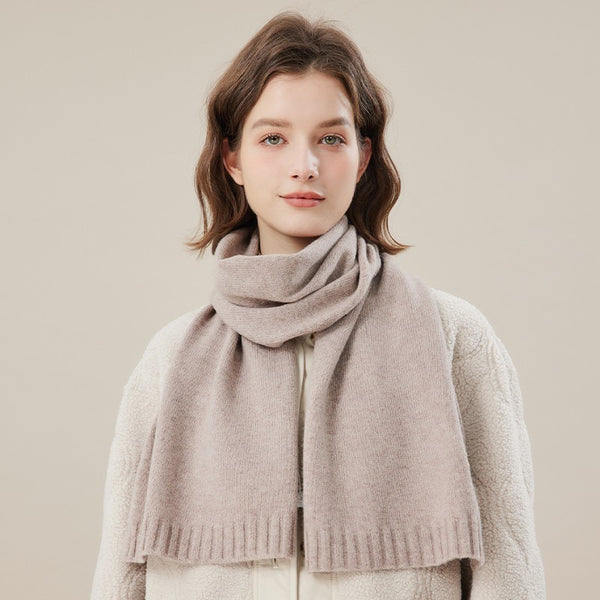 Wool Scarf for Women, Cozy Winter Scarf, Modern Fashion Designer Scarf, Casual Scarf for Women, Soft Cashmere Scarf for Women, Cold Weather Scarf-Paintingforhome