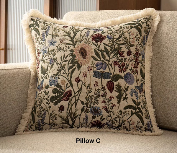 Extra Large Modern Geometric Pillows, Bohemian Decorative Sofa Pillows for Living Room, Flower Decorative Pillows for Bedroom, Decorative Pillow Covers-Paintingforhome