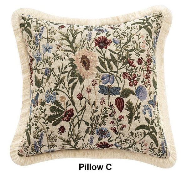 Flower Decorative Pillows for Bedroom, Decorative Pillow Covers, Extra Large Modern Geometric Pillows, Bohemian Decorative Sofa Pillows for Living Room-Paintingforhome