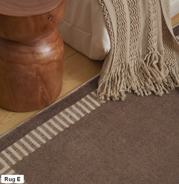 Soft Contemporary Rugs for Bedroom, Rectangular Modern Rugs under Sofa, Large Modern Rugs in Living Room, Dining Room Floor Carpets, Modern Rugs for Office-Paintingforhome