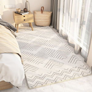 Entryway Modern Runner Rugs, Contemporary Modern Rugs for Living Room, Modern Runner Rugs for Hallway, Thick Modern Rugs Next to Bed-Paintingforhome