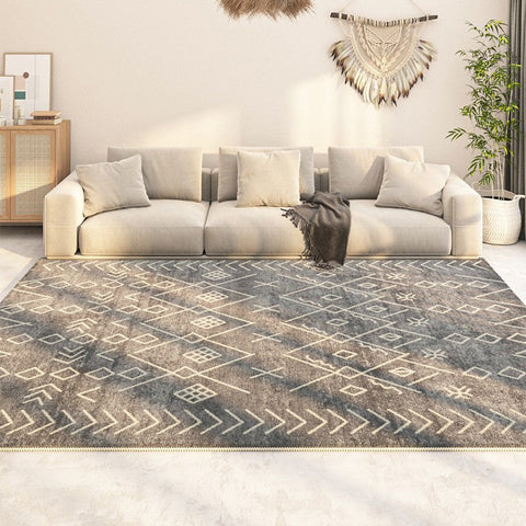 Morocco Contemporary Rug Ideas for Living Room, Hallway Modern Runner Rugs, Modern Runner Rugs Next to Bed, Large Modern Rugs for Dining Room-Paintingforhome