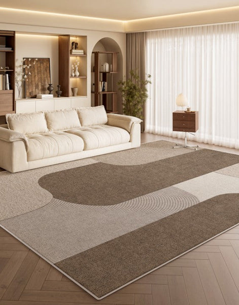Modern Living Room Rug Placement Ideas, Extra Large Contemporary Area Rugs for Bedroom, Dining Room Floor Carpets, Living Room Modern Rugs-Paintingforhome