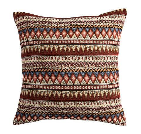 Geometric Pattern Throw Pillow for Couch, Decorative Throw Pillows, Bohemia Sofa Pillows for Living Room, Large Bohemian Decorative Sofa Pillows-Paintingforhome