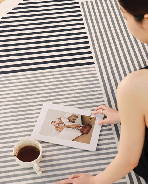 Large Area Rugs for Office, Bedroom Modern Floor Rugs, Modern Area Rug for Living Room, Contemporary Area Rugs under Sofa-Paintingforhome