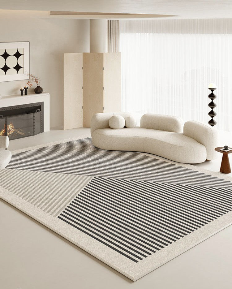 Large Modern Area Rugs For Living Room, Contemporary Abstract Geometric Home Decor Carpets