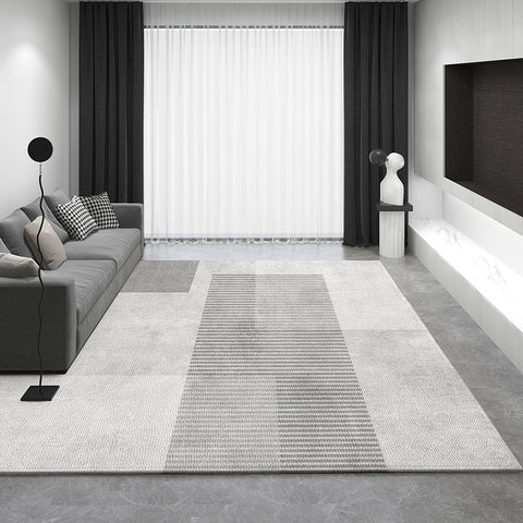 Living Room Modern Rugs, Dining Room Geometric Modern Rugs, Bedroom Modern Rugs, Extra Large Gray Contemporary Modern Rugs for Office-Paintingforhome
