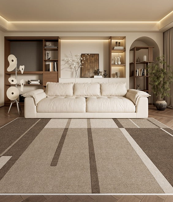 Dining Room Modern Rugs, Extra Large Geometric Modern Rugs in Bedroom, Unique Large Contemporary Floor Carpets for Living Room-Paintingforhome