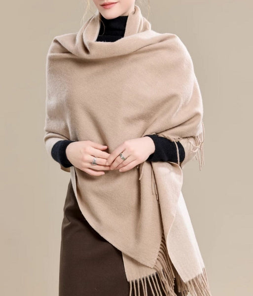 Soft Wool Scarf for Women, Long Wool Scarf, Evening Wrap, Camel Brown Winter Shawl, Elegant Shawl, Warm Cape, Fashion Scarf, Christmas Gift, Gifts for Women-Paintingforhome