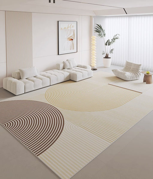Modern Living Room Rug Placement Ideas, Modern Geometric Carpets for Office, Bedroom Modern Area Rugs, Modern Area Rugs under Dining Room Table-Paintingforhome
