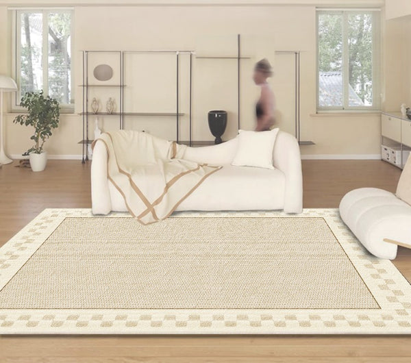 Geometric Contemporary Rugs Next to Bed, Contemporary Modern Rugs for Sale, Modern Carpets for Dining Room, Large Modern Rugs for Living Room-Paintingforhome