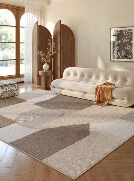 Large Contemporary Floor Carpets, Dining Room Modern Rugs, Living Room Modern Area Rugs, Geometric Modern Rugs in Bedroom-Paintingforhome