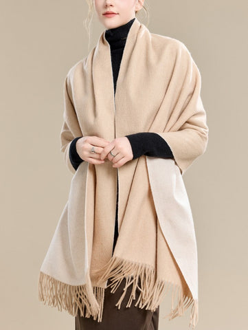 Light Brown Wool Scarf, Soft Wool Scarf for Women, Evening Wrap, Long Winter Shawl, Elegant Shawl, Warm Cape, Fashion Scarf, Christmas Gift, Gifts for Her-Paintingforhome