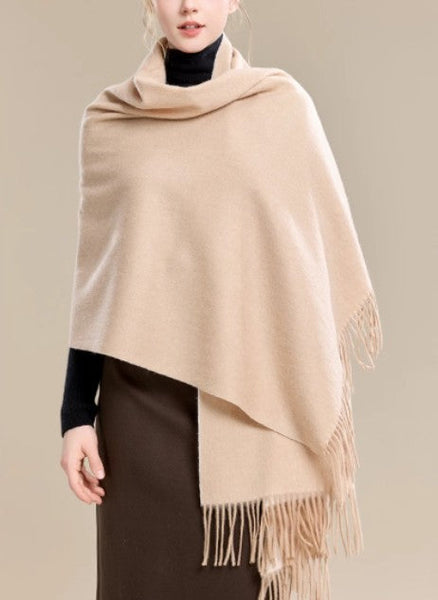 Light Brown Wool Scarf, Soft Wool Scarf for Women, Evening Wrap, Long Winter Shawl, Elegant Shawl, Warm Cape, Fashion Scarf, Christmas Gift, Gifts for Her-Paintingforhome