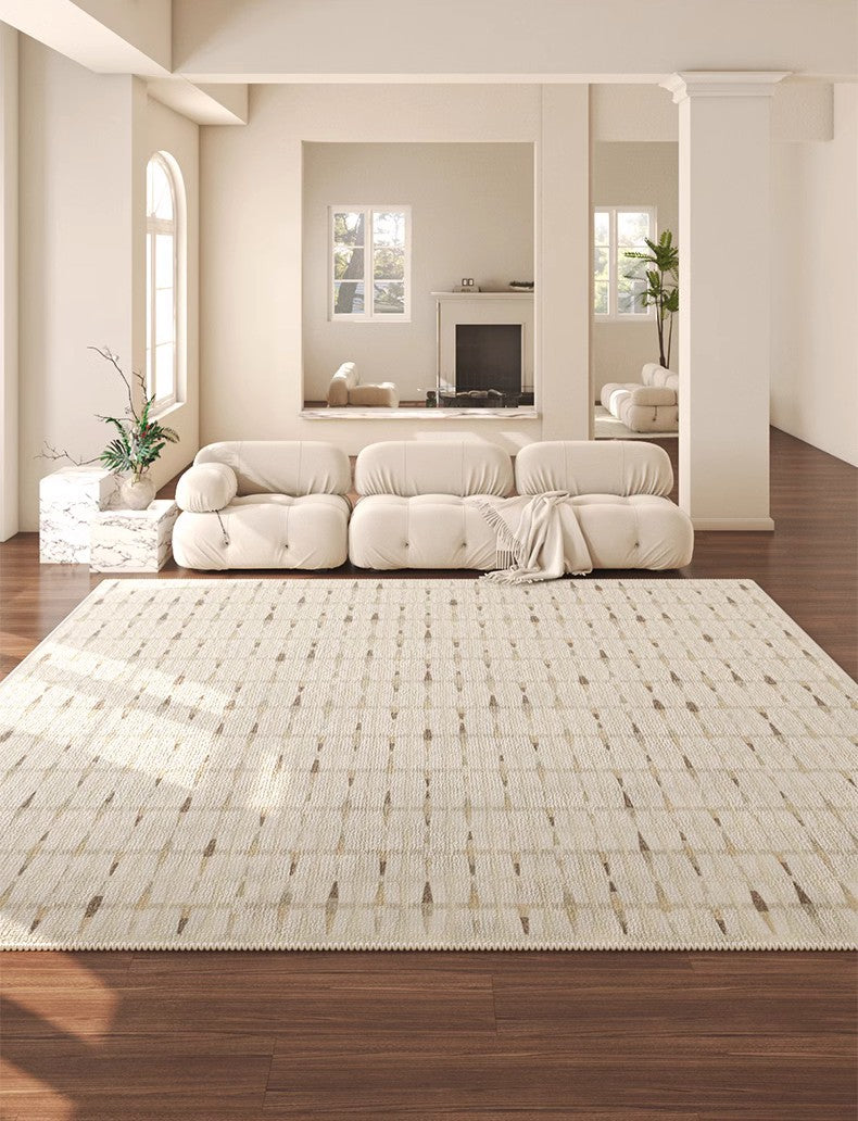 Abstract Area Rugs for Living Room, Modern Rugs under Dining Room Table, Modern Carpets for Kitchen, Geometric Contemporary Modern Rugs Next to Bed-Paintingforhome