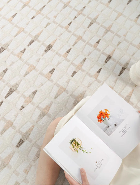 Abstract Area Rugs for Living Room, Modern Rugs under Dining Room Table, Modern Carpets for Kitchen, Geometric Contemporary Modern Rugs Next to Bed-Paintingforhome