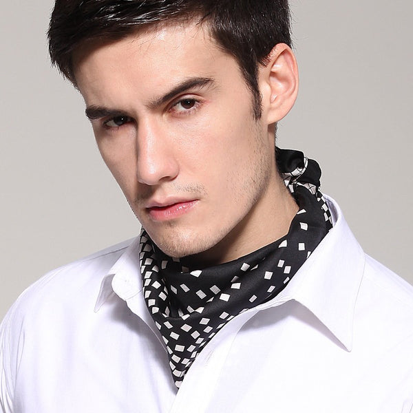 Mens Dress Silk Scarf, Pure Silk Square Scarf, Soft Silk Scarf Mens, Skinny Silk Scarf Men, Silk Neckerchief For Men, Summer Silk Scarf Men, Formal Silk Scarf Mens, Small Square Silk Scarf-Paintingforhome