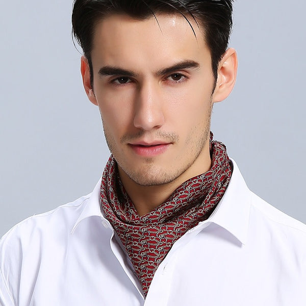 Small Silk Scarf Men, Silk Scarf For Suit, Professional Thin Silk Scarf, Mens Silk Neck Scarf, Silk Scarf For Work, Casual Silk Scarf Mens, Short Silk Scarf Business, Mens Silk Head Scarf-Paintingforhome