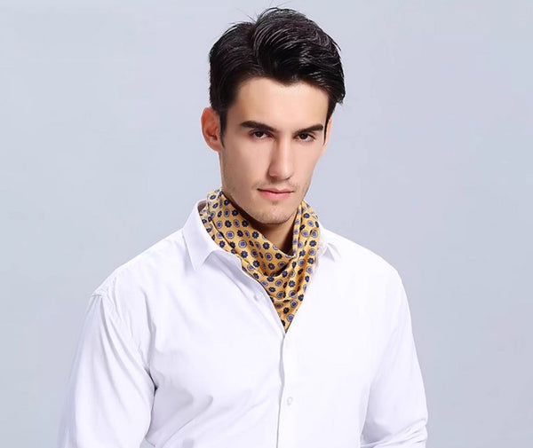 Lightweight Silk Scarf Men, Short Silk Scarf Business, Mens Silk Head Scarf, Mens Silk Neck Scarf, Silk Scarf For Work, Casual Silk Scarf Mens, Silk Ascot Scarf Men-Paintingforhome