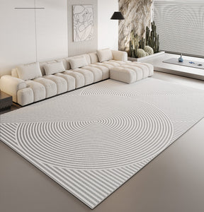 Large Contemporary Modern Rugs for Living Room, Modern Area Rugs for Dining Room Table, Abstract Geometric Modern Rugs, Simple Modern Rugs for Bedroom-Paintingforhome