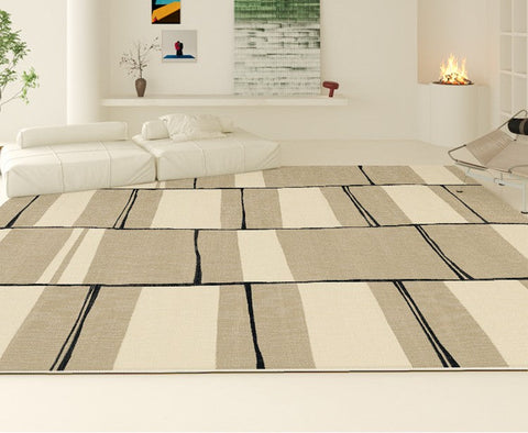 Modern Area Rug for Living Room, Contemporary Soft Rugs under Sofa, Bedroom Modern Floor Rugs, Large Area Rugs for Office-Paintingforhome